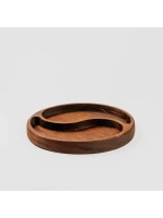 Деревянная менажница "Инь-Янь" из кедра