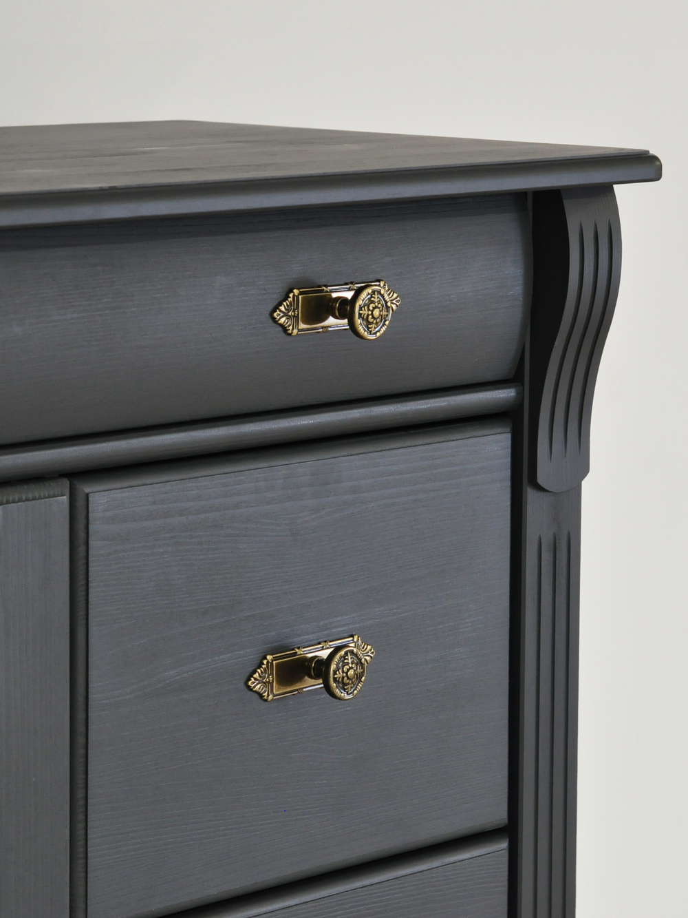 Комод деревянный Сюзанна с 5 ящиками и дверью