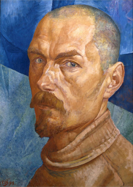 "Автопортрет", Петров-Водкин К. С. картина для интерьера (репродукция)