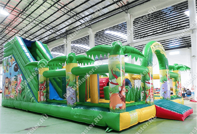 Коммерческий надувной батут "Джунгли малый"