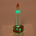 Сувенир с подсветкой «Свеча праздничная» 15 см, золото