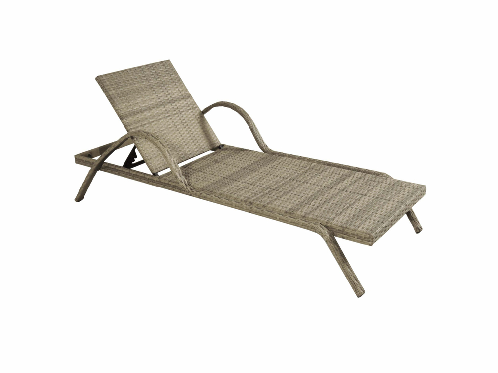 Шезлонг из искусственного ротанга Империал цвет Greige