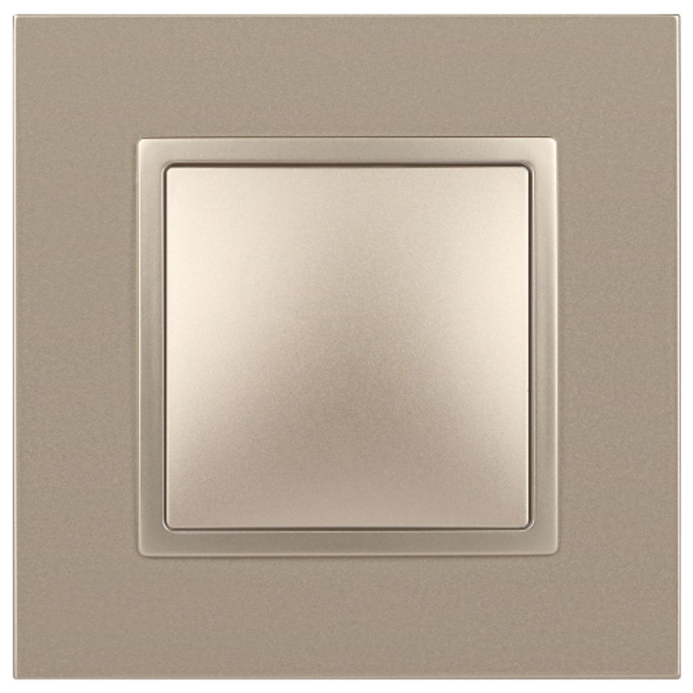Переключатель ЭРА Elegance 14-1103-04 10АХ-250В IP20 шампань | Розетки и выключатели