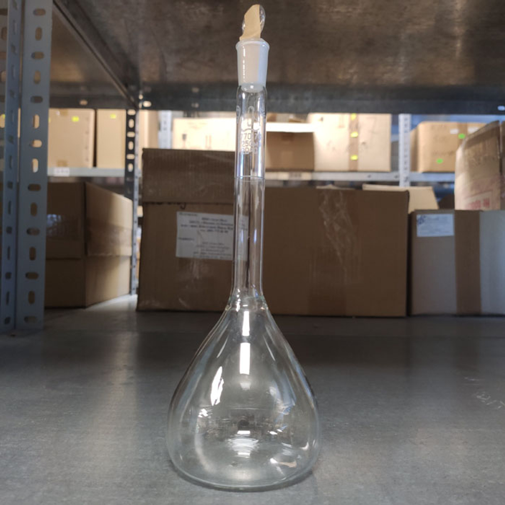 Колба мерная 2- 200мл ПМ со стекл. пробкой, 1шт.