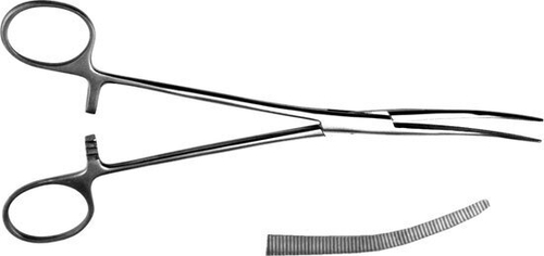 ТМ-З-37 Зажим артериальный изогнутый Пеана 203 мм (блестящие)