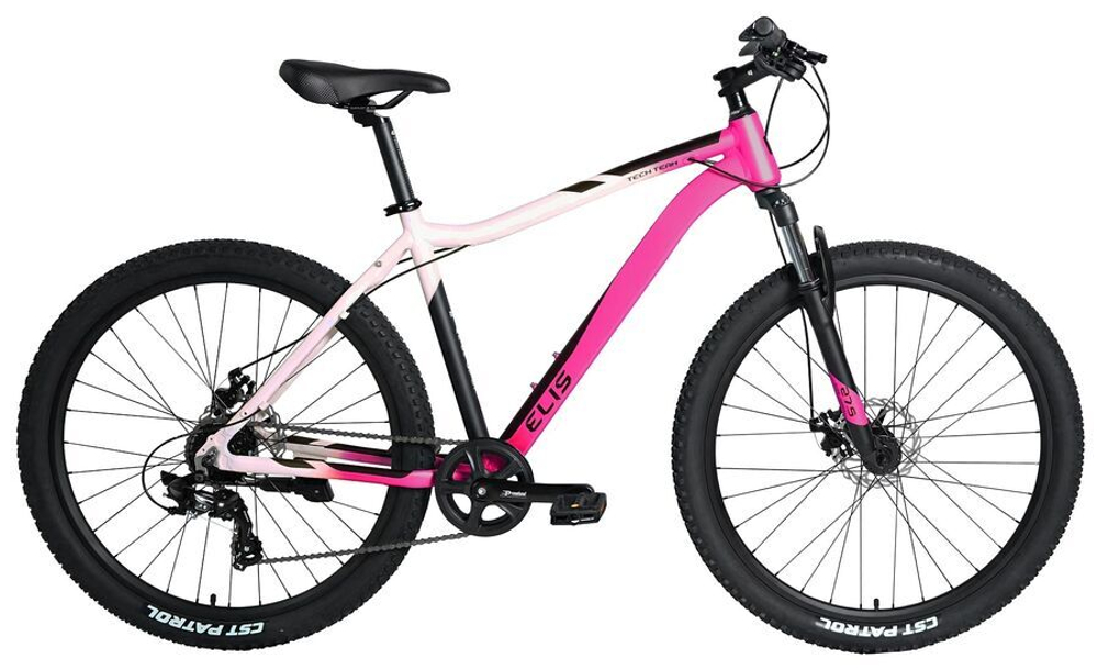 Велосипед TechTeam Elis 27.5"х19" розовый 2024