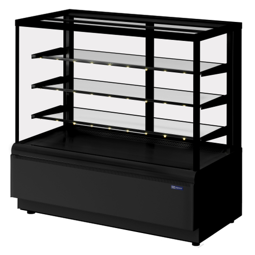 ВИТРИНА КОНДИТЕРСКАЯ KAYMAN K-ВК-1300 ЛЮКС КВАДРО ЧЕРНЫЙ