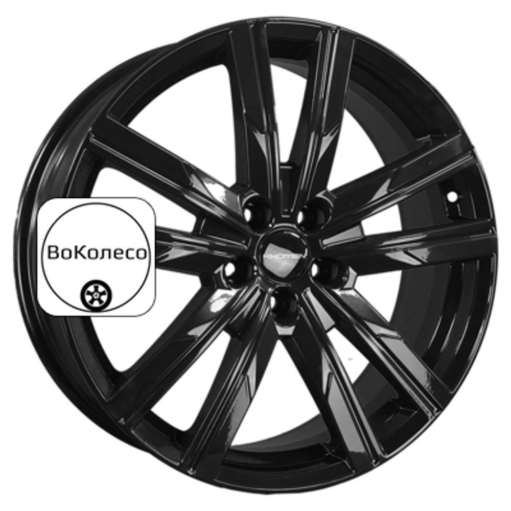 7,5x19/5x108 ET46 D63,4 KHW1905 (Geely Monjaro/Tugella) Black Khomen Wheels