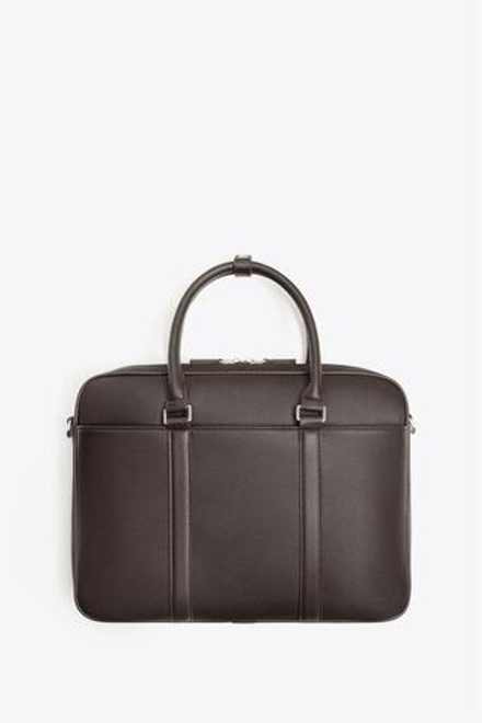 ZARA ПОРТФЕЛЬ ТЕКСТУРНЫЙ, КОРИЧНЕВЫЙ