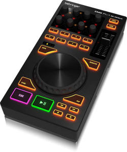 BEHRINGER CMD PL-1 MIDI контроллер в DJ дэки с jog-колесом со встроенным USB хабом на 4 порта, переключателем дэки и регуляторам