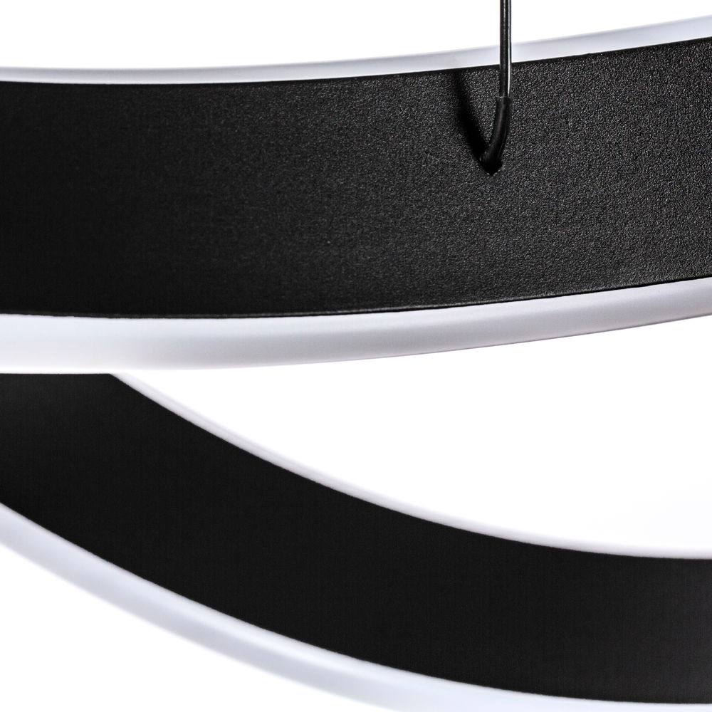 749487 Люстра SATURNO LED 60W 2760LM ЧЕРНЫЙ 3000K