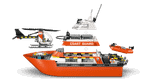 Конструктор LEGO City 60504 Coast Guard Rescue Boat & Helicopter