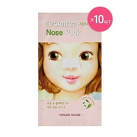 Очищающие полоски для носа с экстрактом Зеленого чая Etude House Nose Pack Green Tea 10шт