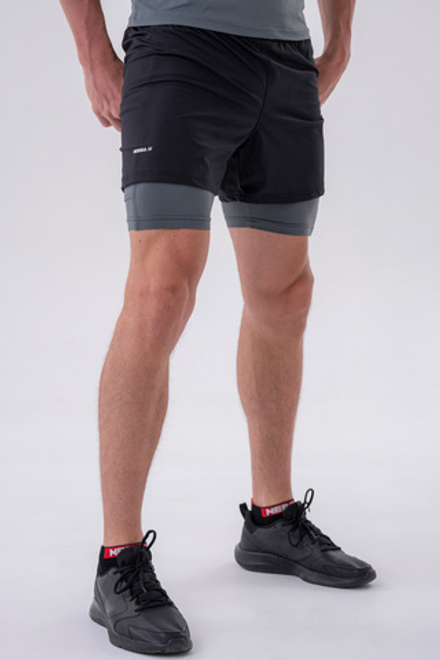 Шорты Double-Layer Shorts with Smart Pockets 318
Черные/ Серые