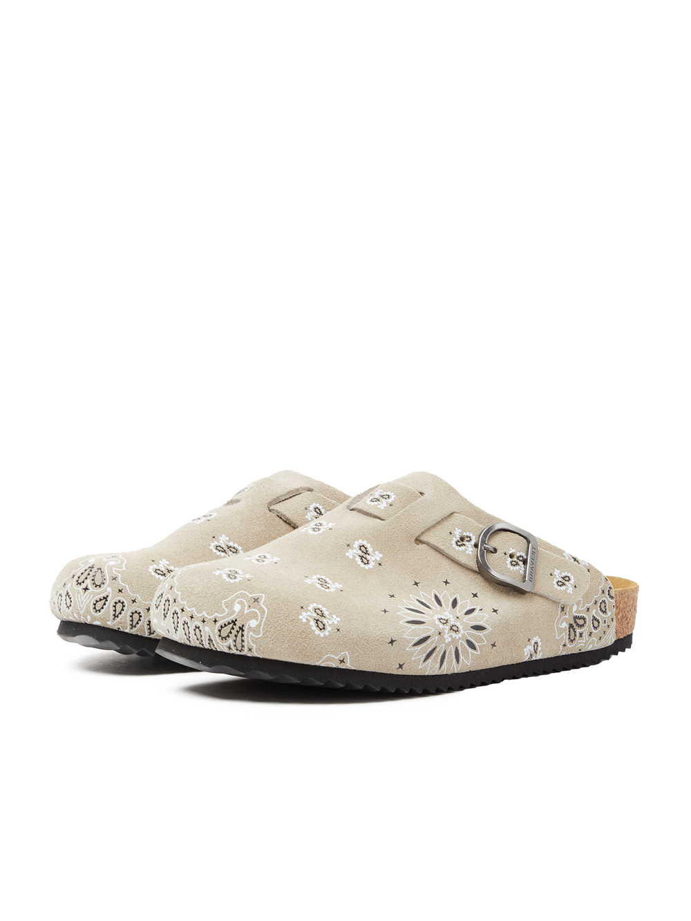 Клоги Из Замши Camel Suede Paisley Clogs