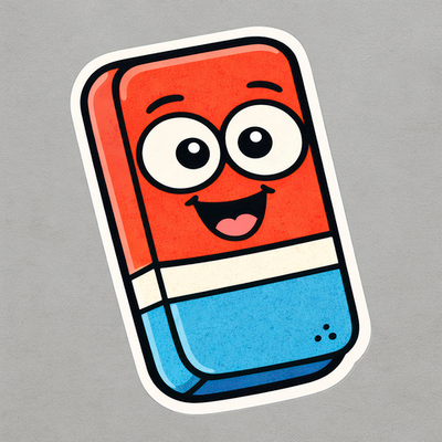 Ластик (2Д) - декор для фотосессий