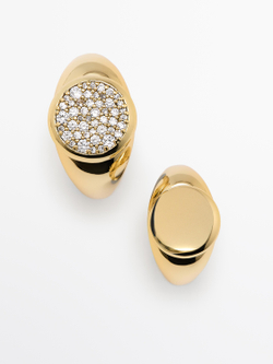 Massimo Dutti Набор колец на мизинец, золотистый