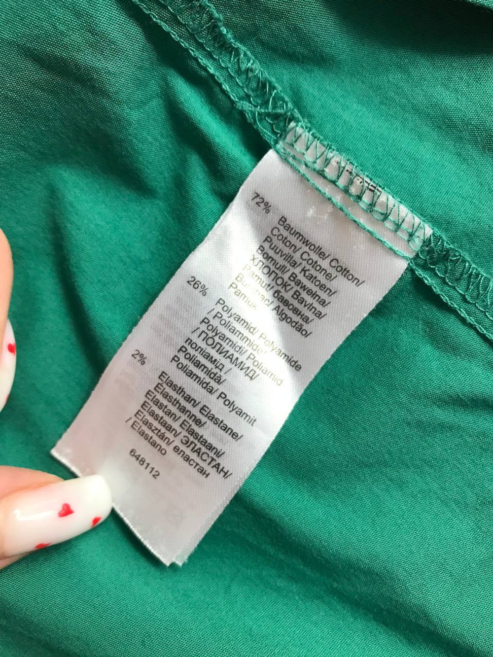 Рубашка-блузка bpc свежего зеленого оттенка 48 размер