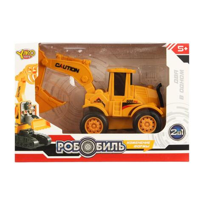 Робот трансформер (18*8*12,2см) "Робобиль-спецтехника-3" в коробка