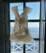 Платье короткое Флёр цвет, Молочный