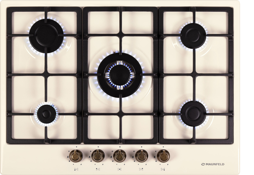 Газовая варочная панель MAUNFELD EGHE.75.33CBG2.R\G фото 