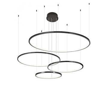 Подвесной светильник 105W 3100-4000K 15104N/S black glossy черный никель LOREN Newport