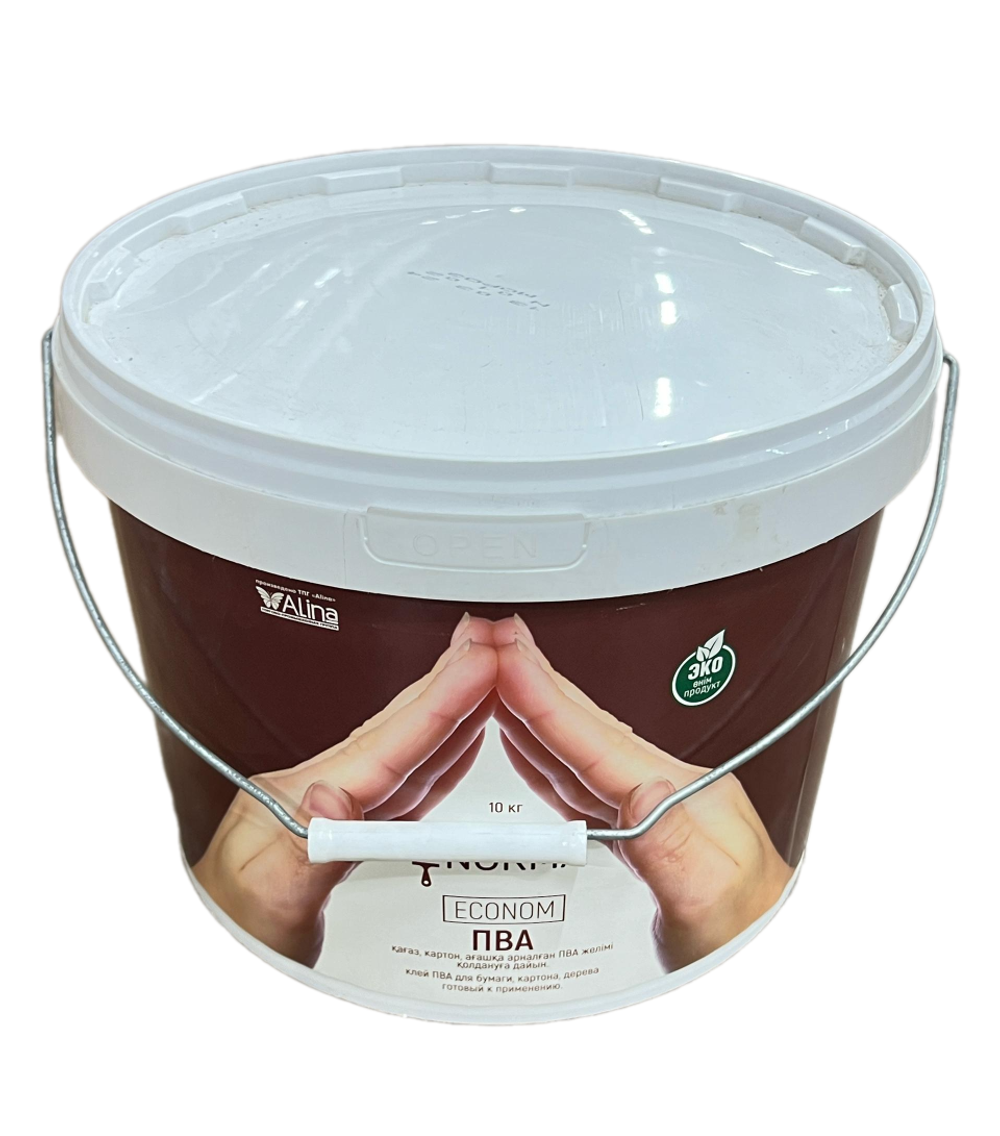 КЛЕЙ ПВА NORMA ECONOM Д/БУМАГИ,КАРТОНА 10КГ