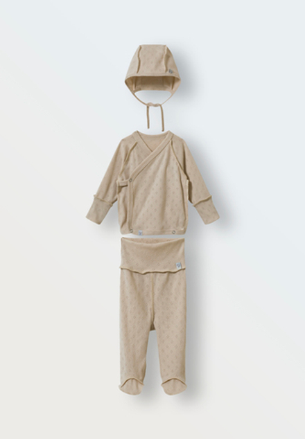 Комплект из ажура из 3 предметов (топленое молоко)