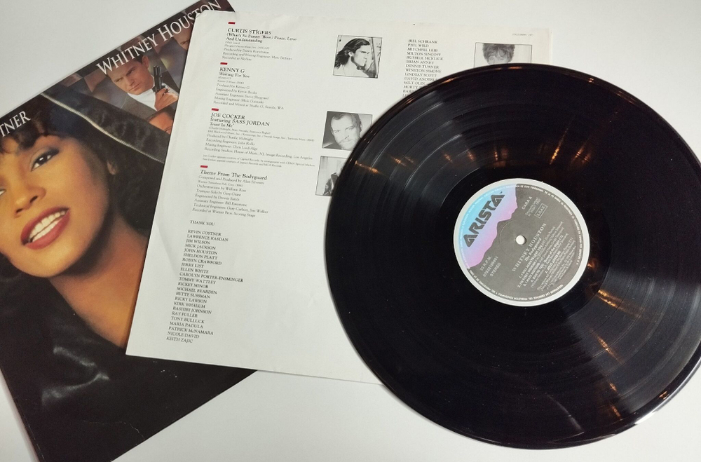 Винтажная виниловая пластинка LP The Bodyguard (El Guardaespaldas) (Spain 1992) Whitney Houston I Will Always Love You