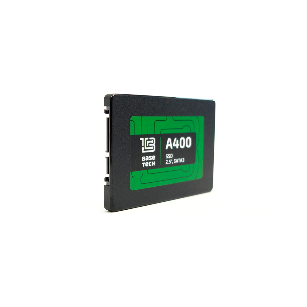 SSD BaseTech A400 960Гб, 2.5", SATA3, Bulk, TLC, Чтение:580мб/с, Запись:530мб/с (SSDBTA400960GN)