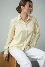 Блузка женская в горошки М-1352