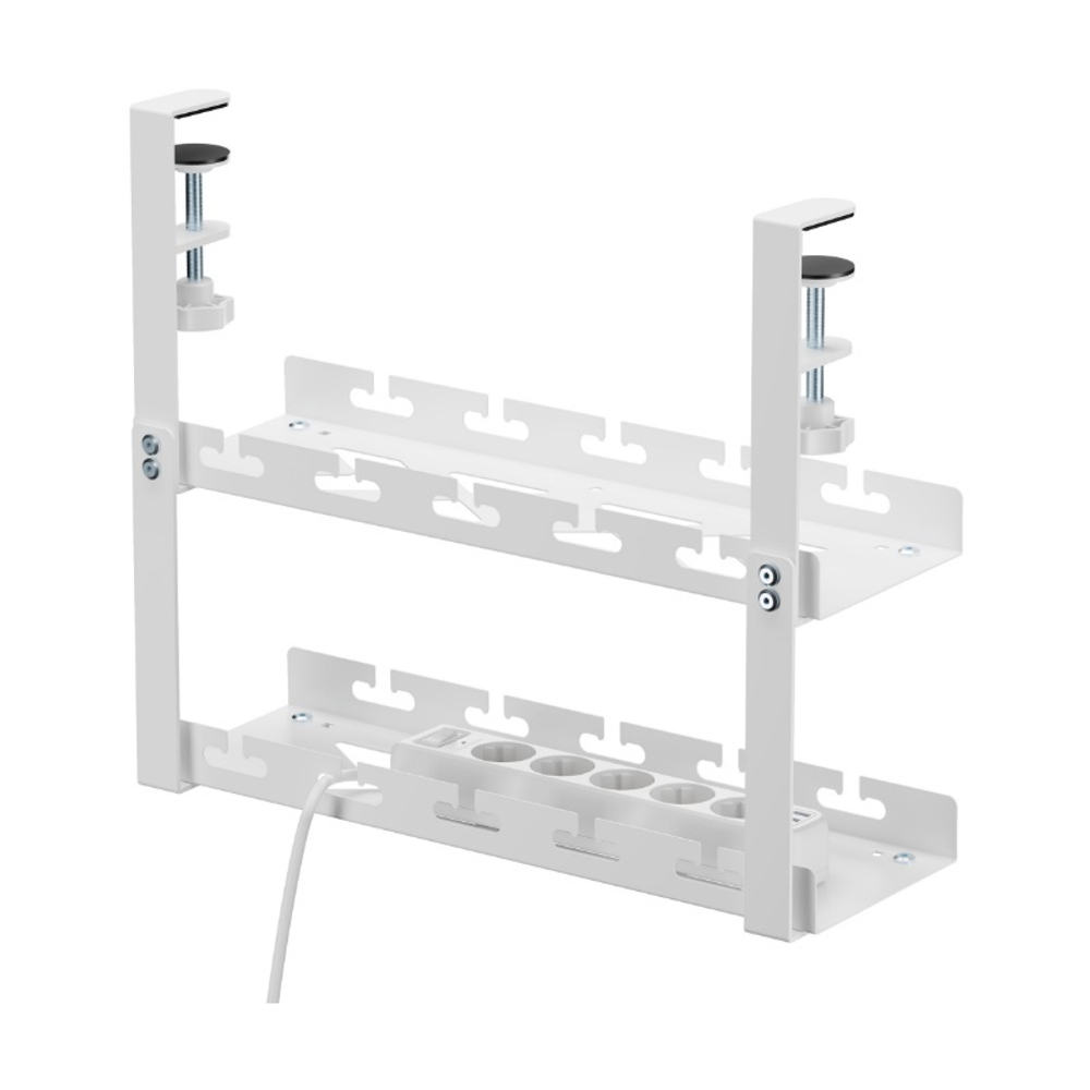 Кабель-канал Cactus CS-CM-400-2WT для столов 40x13.4x34.2см белый
