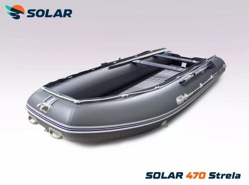 Лодка надувная моторная solar-470 strela jet tunnel