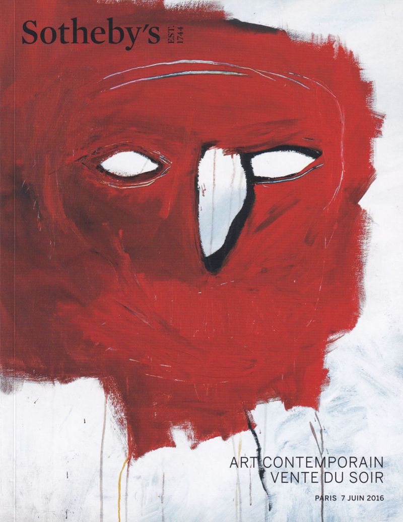 Каталог аукциона Sotheby's, Париж, Современное искусство: вечерние торги от 7 июня 2016 года
