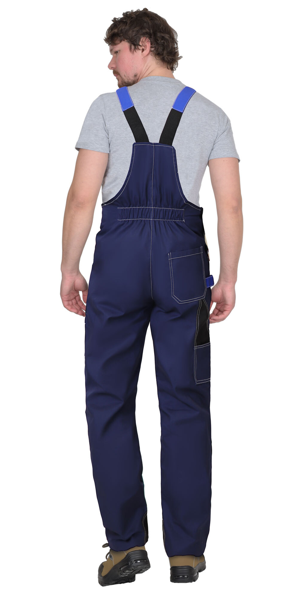 Костюм куртка, п/к т.синий с черным и васильковым, СОП