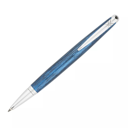 Шариковая ручка Pierre Cardin (Пьер Кардэн) PCX754BP под синее дерево с серебристым в подарочной упаковке