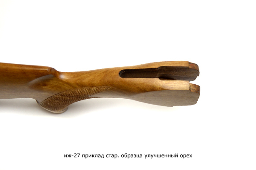Приклад на ИЖ-27 до 88 года, улучшенный орех, 12,16 калибр