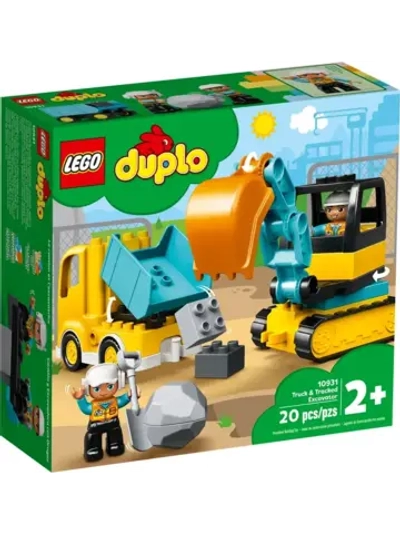Конструктор лего DUPLO Town Грузовик и гусеничный экскаватор