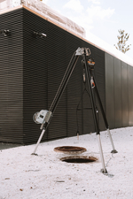 Анкерное устройство типа В (тренога, арт. HS-TM9W со спасательным подъемным устройством, арт. HS-W502)