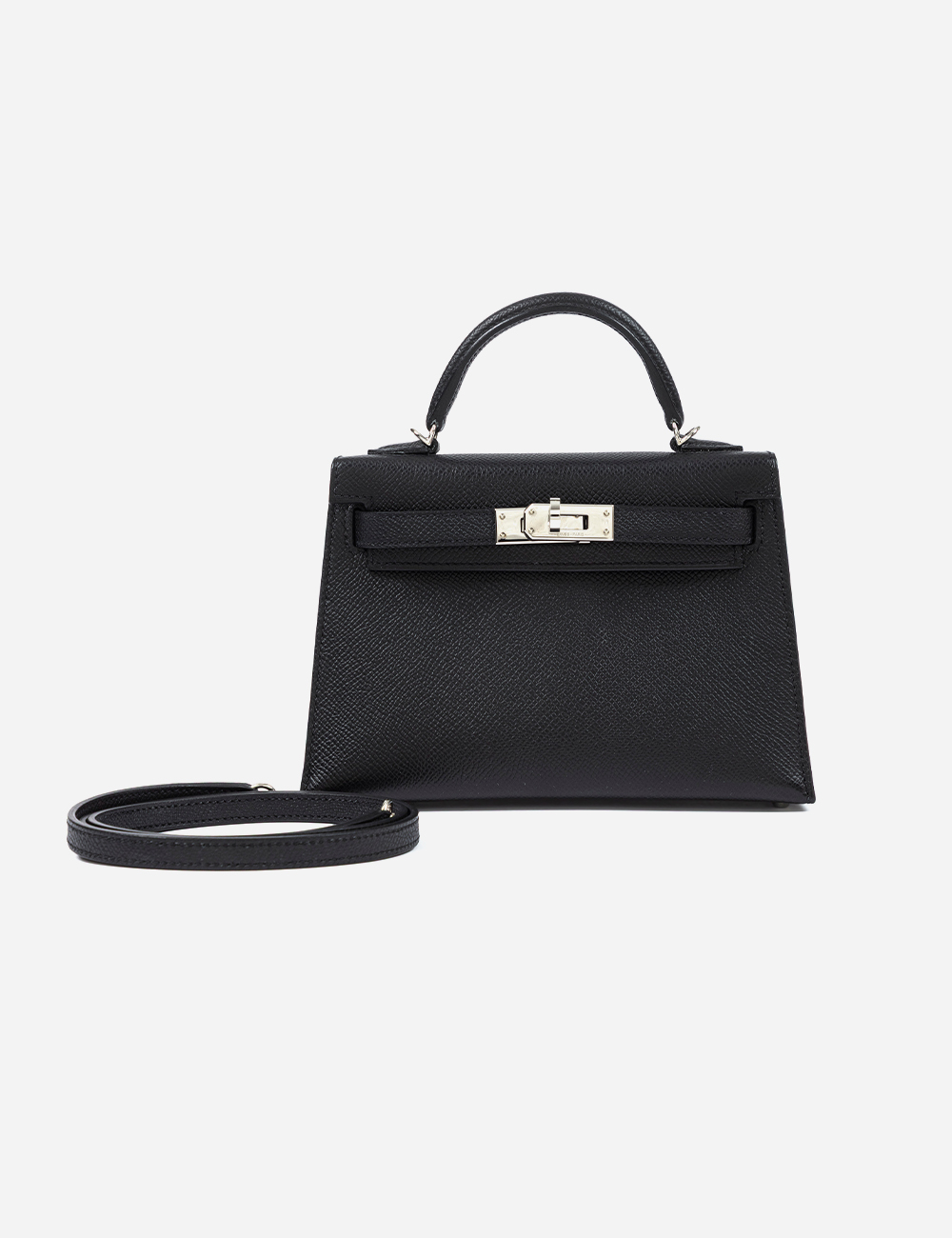 Сумка Hermes Epsom Mini Kelly 20 Palladium Hardware "Noir"