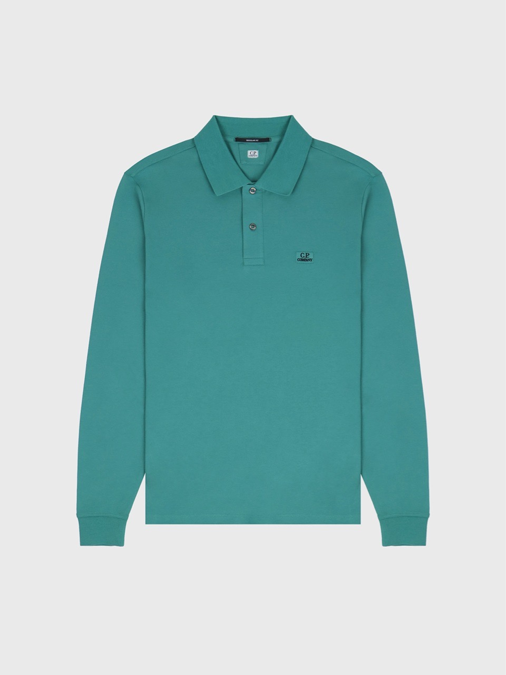 Поло с длинным рукавом C.P. Company Stretch Piquet Frosty Green