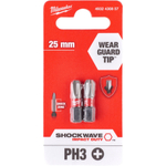 Бита Milwaukee SHOCKWAVE PH3 25мм 2шт