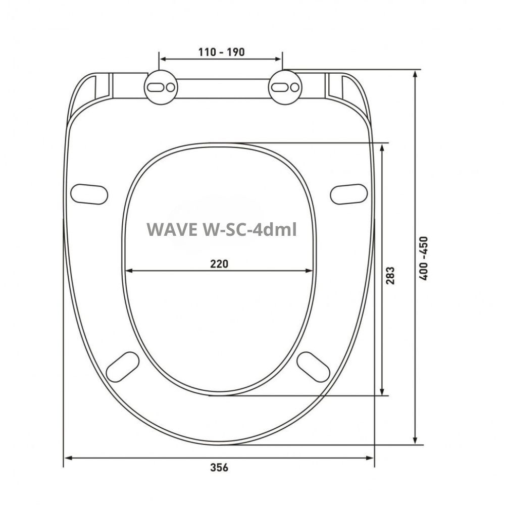 Сиденье д/унитаза  WAVE W-SC-4dml дюро/лифт/съем БЕЛЫЙ глянец (Бореаль,Хит,Мерида,Eco) 09