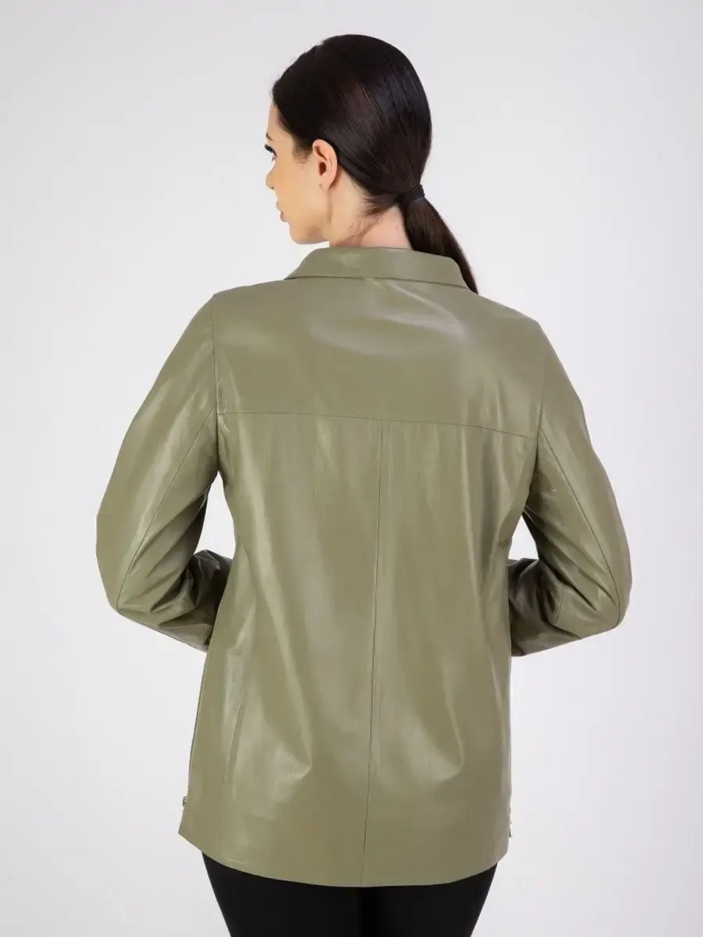 Кожаная куртка демисезонная косуха