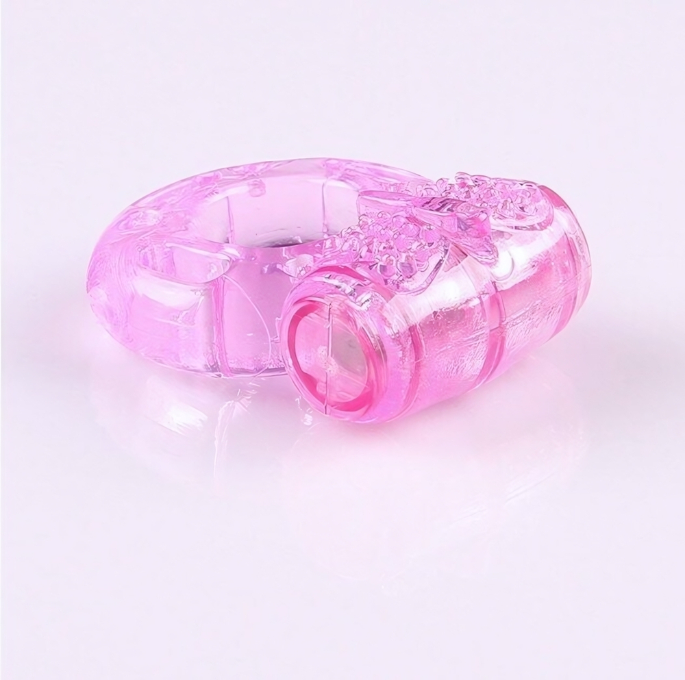 Эрекционное кольцо с вибрацией Onjoy Vibration Ring (Цвет: розовый)