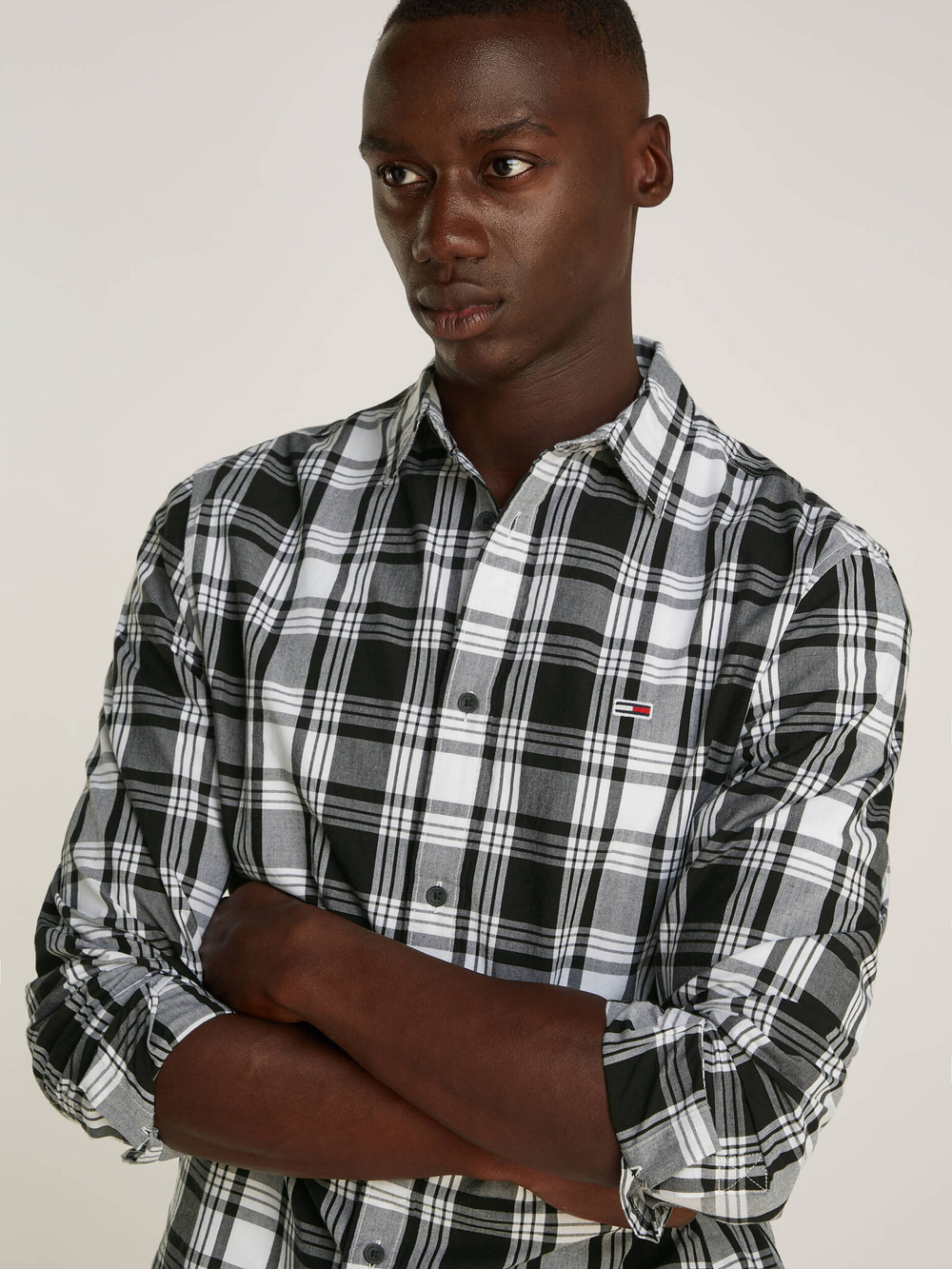 Рубашка Tommy Jeans - серый(DM0DM19655)