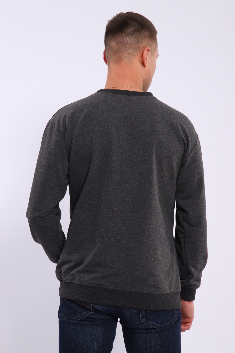 Лонгслив мужской футер двухнитка, Арт. 810