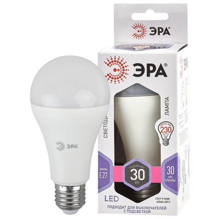Лампочка светодиодная ЭРА STD LED A65-30W-860-E27 E27 / Е27 30Вт груша холодный дневной свет