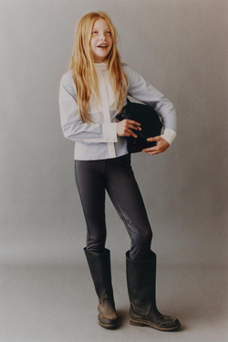 ZARA ЛЕГГИНСЫ ДЛЯ ВЕРХОВОЙ ЕЗДЫ, СЕРЫЙ