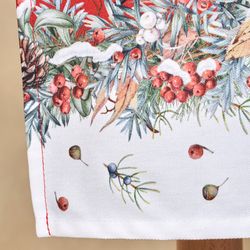 ФАРТУК "МОРОЗКО. СНЕГИРИ",60Х70СМ ,100% ХЛОПОК,ТВИЛ